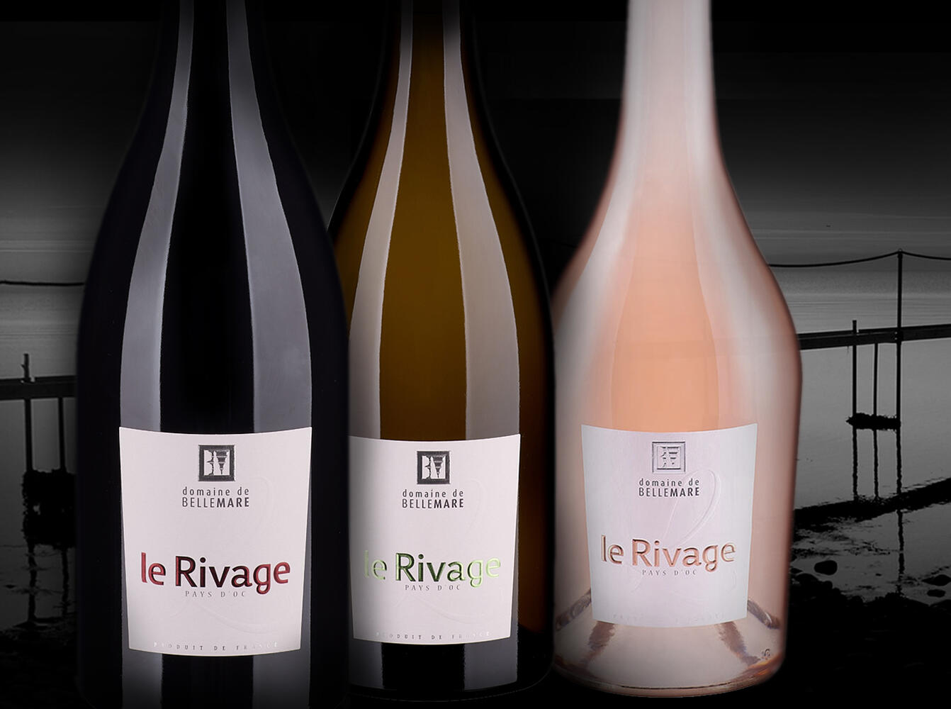 Nos Vins - Le Rivage Blanc, Rosé & Rouge